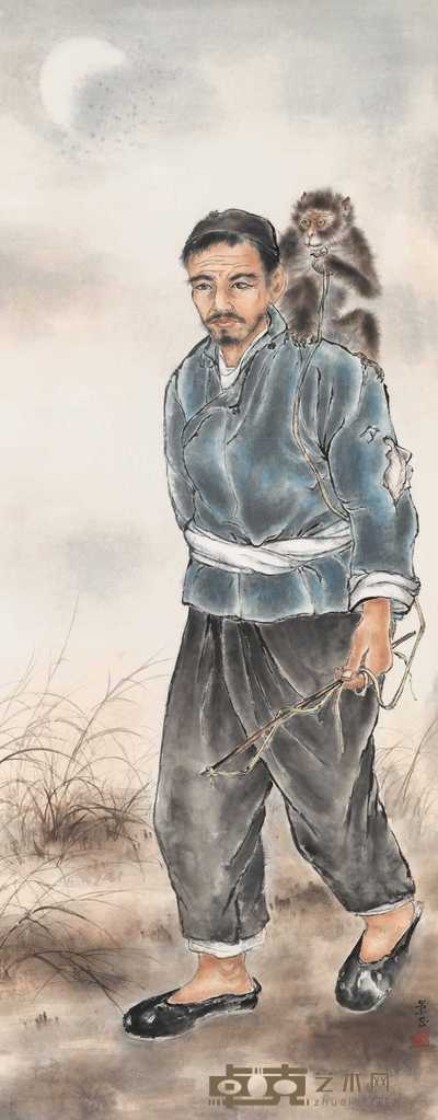 赵崇正 流浪 立轴 161.5×63.5cm